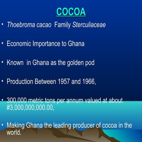 Cocoa | PPTX