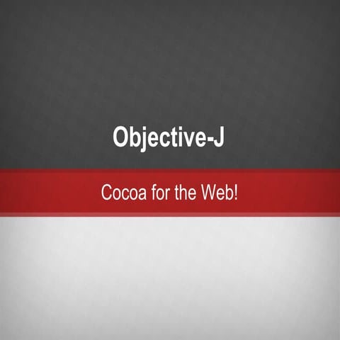 Cocoa for The Web