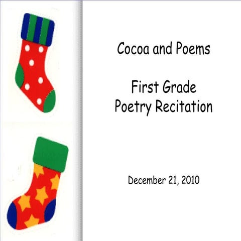 Cocoa and poems