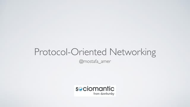 Protocol-Oriented Networking