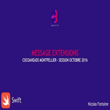 Messages Extensions par Nicolas Fontaine
