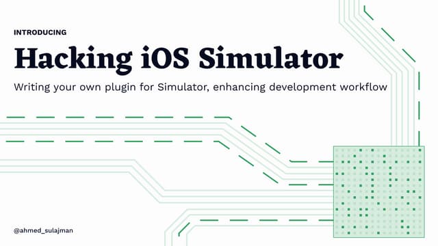 Hacking iOS Simulator: writing your own plugins for Simulator