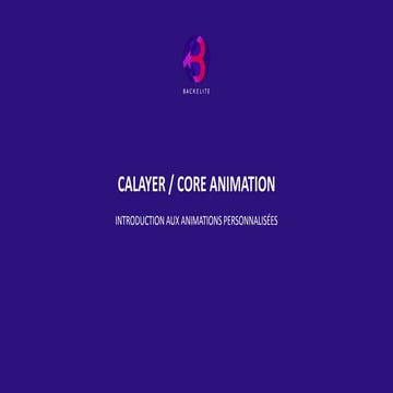 CA Layer / Core Animation {Cocoaheads Montpellier}