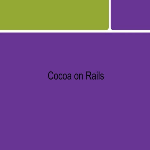 Cocoa on Rails