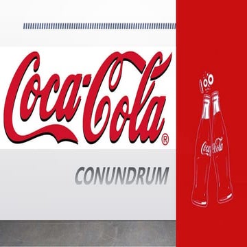 Coco cola conundrum ppt