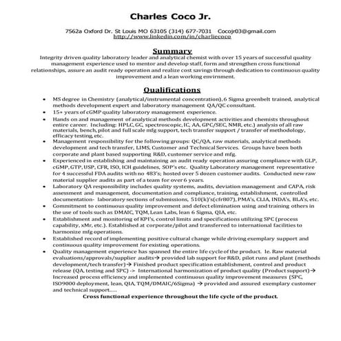 Resume Lisa Claxton 12-11-15 | DOC