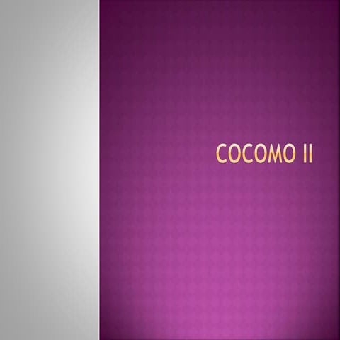 Cocomo ii