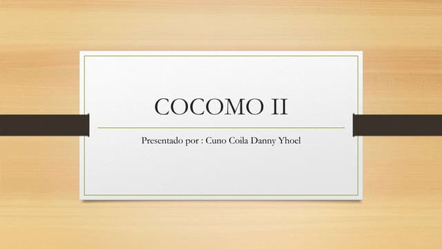 Cocomo II
