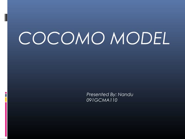Cocomo model