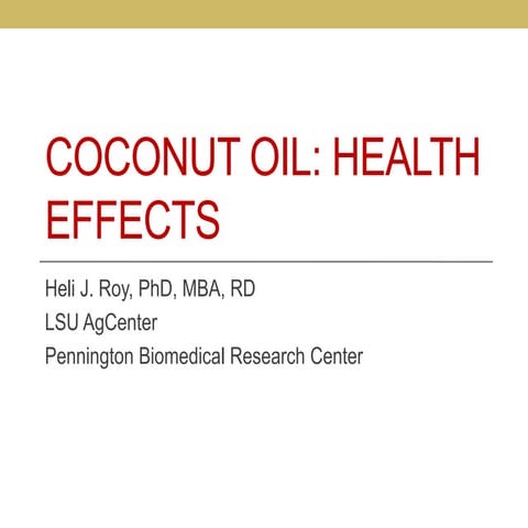 Coconut oil 