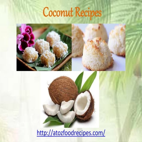 Coconut recipes