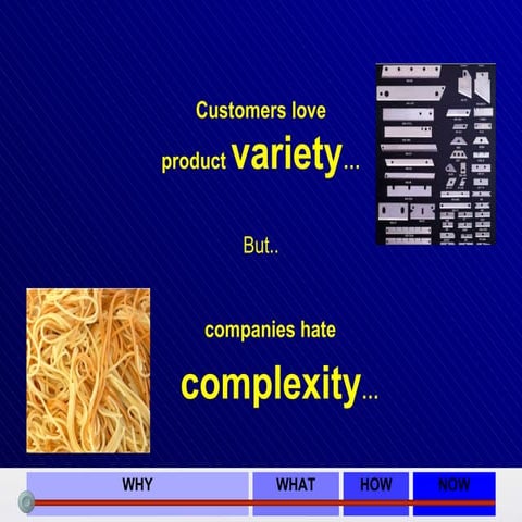 product variety YES, complexity NO