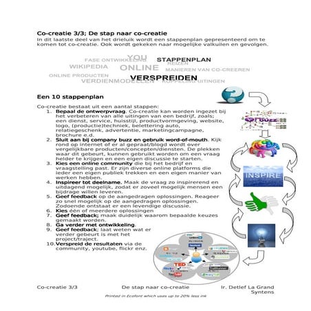 Cocreatie 3/3; De Stap naar co-creatie