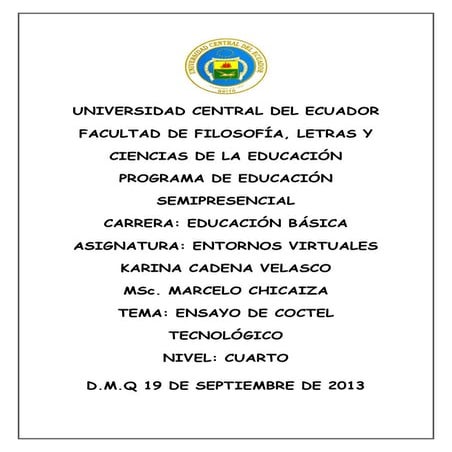 Coctell tecnologico capitulo1