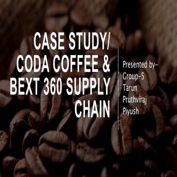 Coda coffee case study