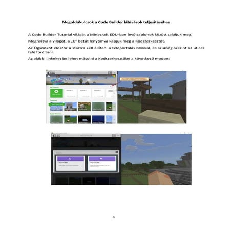 Code builder-kihivasok