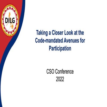 Code-Mandated Avenues of Participation 2022.pptx