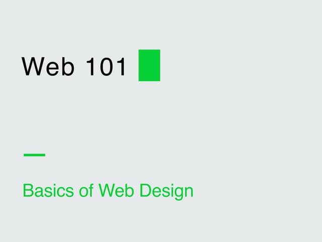 Web 101 | PPT