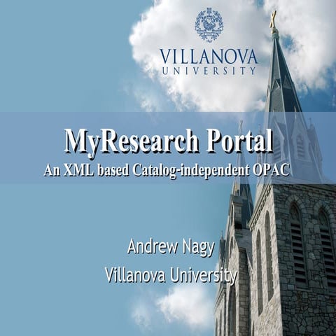 Code4Lib 2007: MyResearch Portal