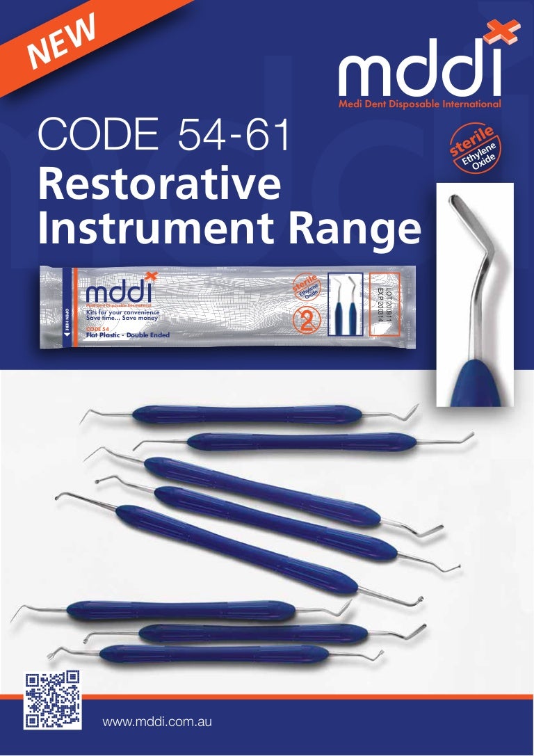 MDDI Code54 61 Brochure Restorative Instruments