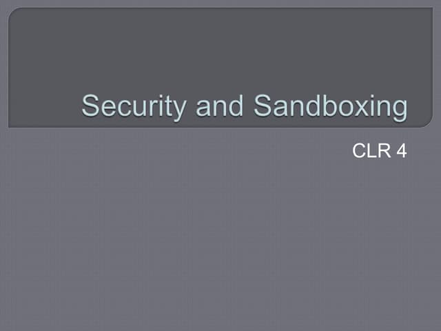 Code accesssecurity
