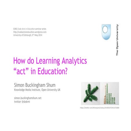 How do Learning Analytics “act” in Education?