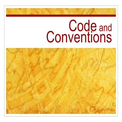 Code and convention | PPTX