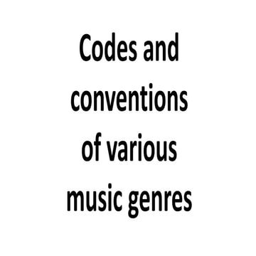 Code and conventions 