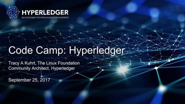 Distributed:Health Code Camp Hyperledger