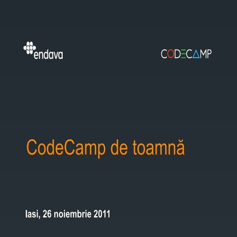 Codecamp iasi-26 nov 2011-intro