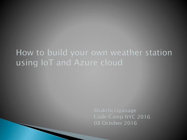 How to build your own weather station using IoT and Azure cloud Circuit Diagram
