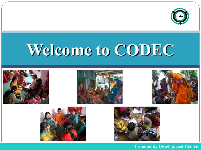 Codec development intervention in coastal areas of bangladesh