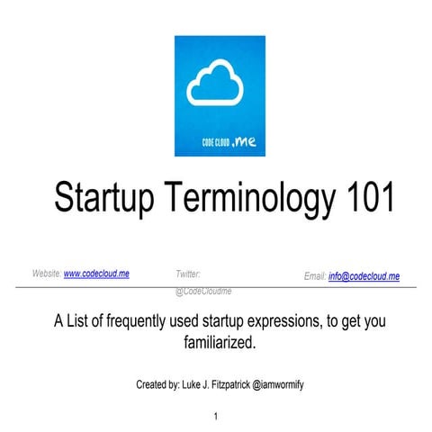 Startup Terms, A Breakdown For Everyone