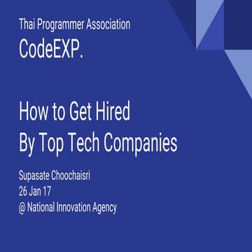 How to Get Hired by Top Tech Companies