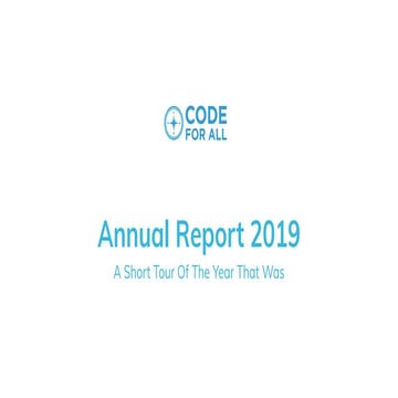 Code for All - Annual Report 2019