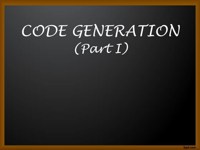 Code generator