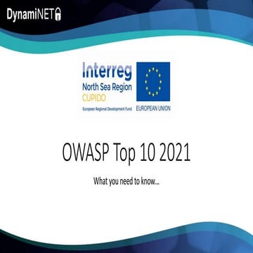 OWASP Top 10 2021 - let's take a closer look by Glenn Wilson