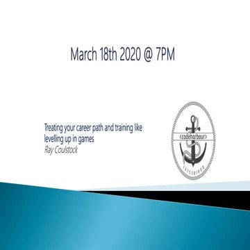 Treating your career path and training like leveling up in games by Raymond C...