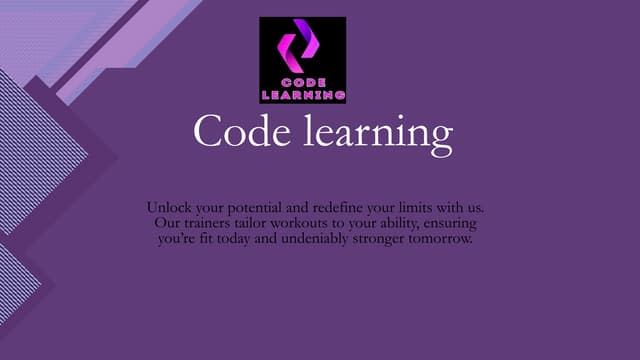 Code learning | PPTX | Web Development | Internet
