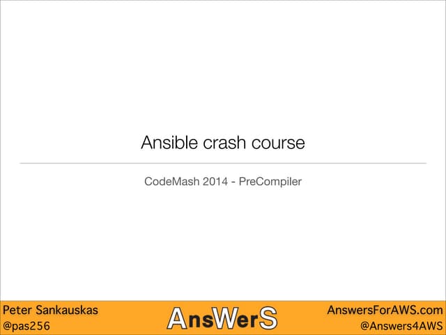 Ansible Crash Course