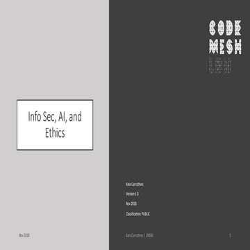 Info Sec, AI, and Ethics