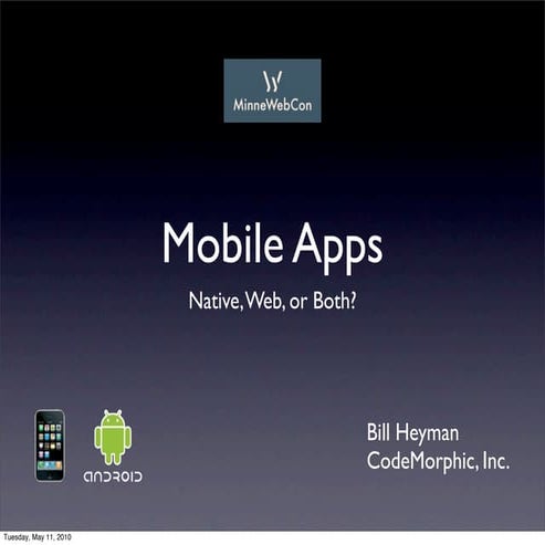 CodeMorphic at MinneWebCon 2010