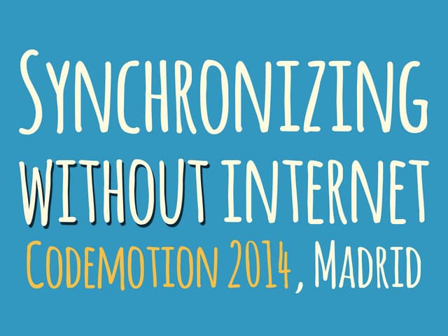 Synchronizing without internet - Multipeer Connectivity (iOS)