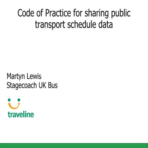 Sharing Public Transport Data