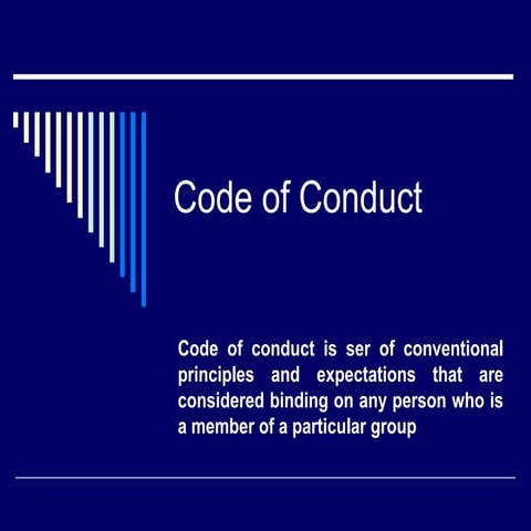Code of conduct