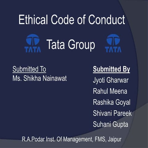 Code of conduct