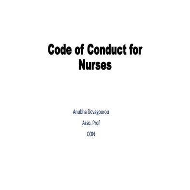 code of conduct nurse aiims nursing.pptx
