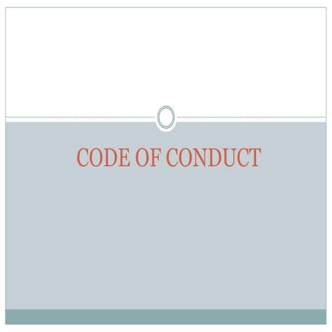 Code of conduct(BECG)