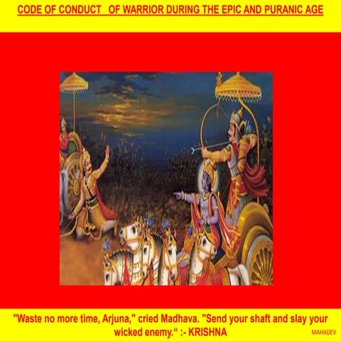 Code of conduct of warrior | PPTX