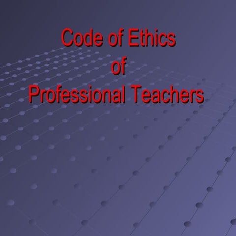 Code of Ethics